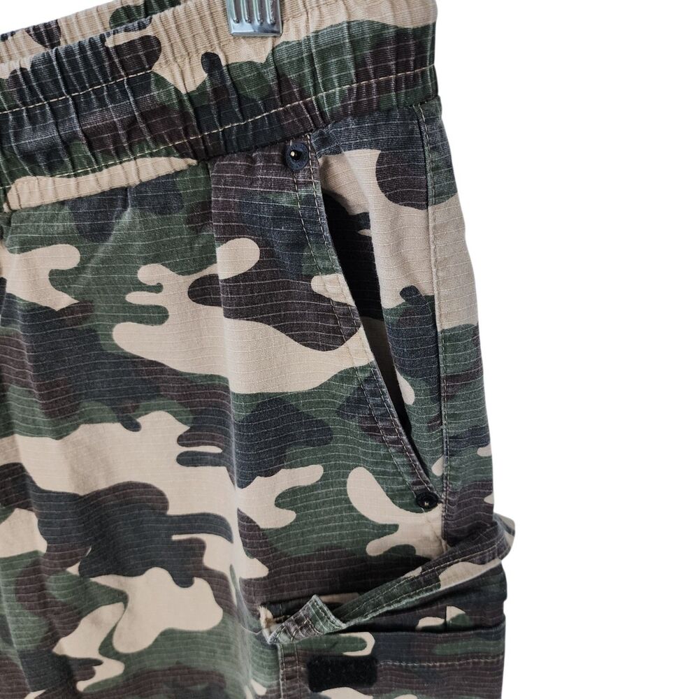 Dogg Supply by Snoop Dogg Mens XL Camo Cargo Pants Ripstop Stretch Elastic Waist - Picture 6 of 16